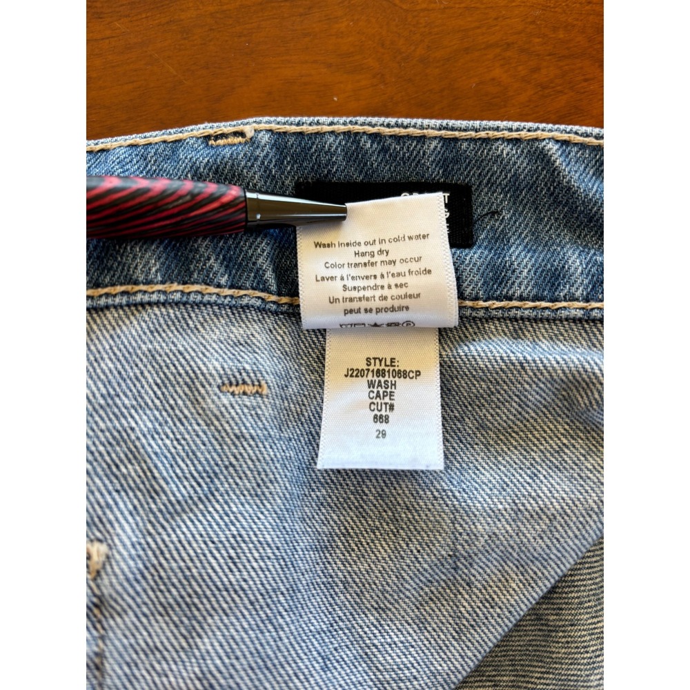 Veronica Beard Grant Wide Leg Extra High Rise Jeans Cape Wash 29 Patch Pocket LA - Picture 7 of 14